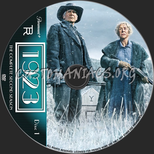 1923 Season 2 dvd label