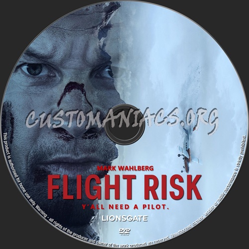 Flight Risk dvd label