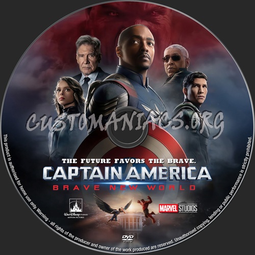 Captain America Brave New World dvd label