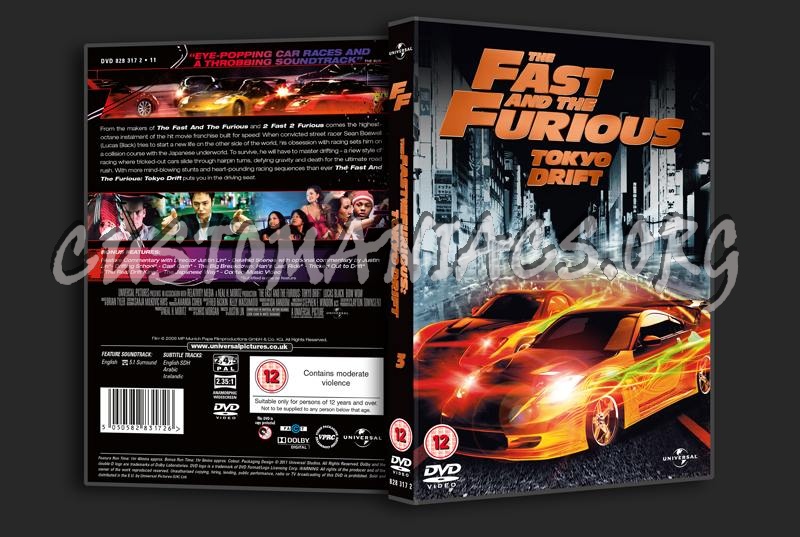 The Fast and the Furious Tokyo Drift dvd cover