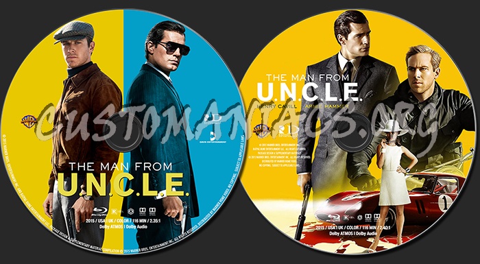 The Man from U.N.C.L.E. (2015) blu-ray label