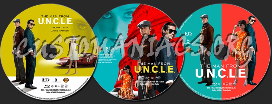 The Man from U.N.C.L.E. (2015) blu-ray label