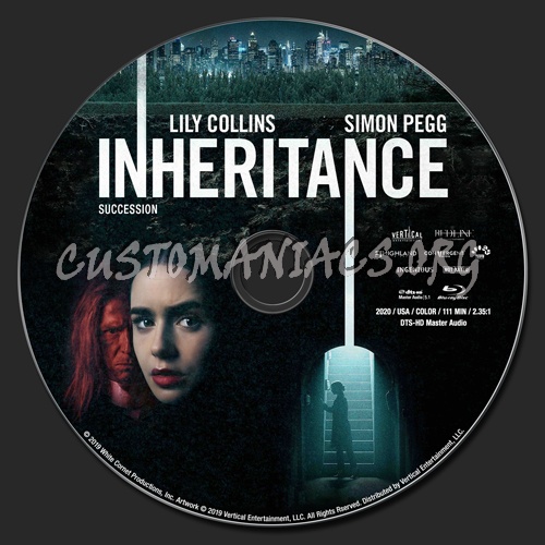 Inheritance (2020) blu-ray label