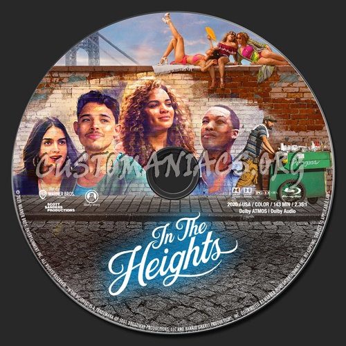 In the Heights (2021) blu-ray label