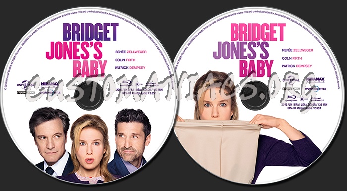 Bridget Jones's Baby (2016) blu-ray label