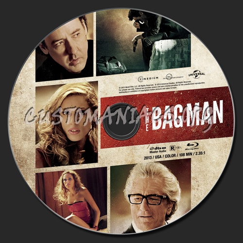 The Bag Man (2014) blu-ray label