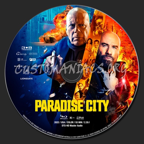 Paradise City (2022) blu-ray label