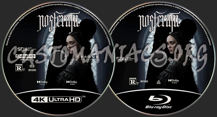 Nosferatu (2024) Labels v2 blu-ray label