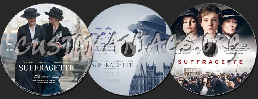 Suffragette (2015) blu-ray label