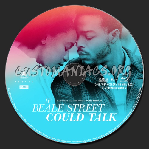 If Beale Street Could Talk (2018) blu-ray label