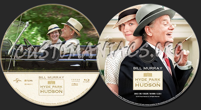 Hyde Park on Hudson (2012) blu-ray label