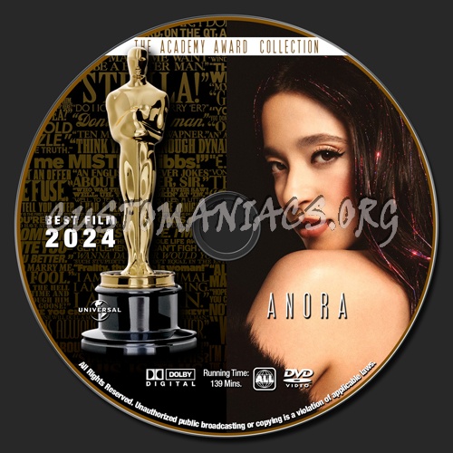 Academy Awards Collection - Anora dvd label