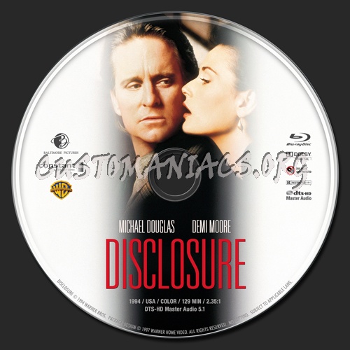 Disclosure (1994) blu-ray label