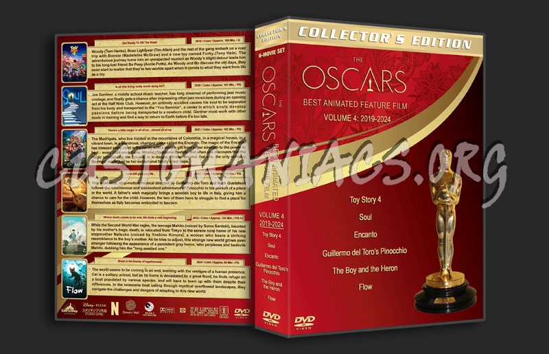 The Oscars: Best Animated Feature Film - Volume 4 (2019-2024) dvd cover