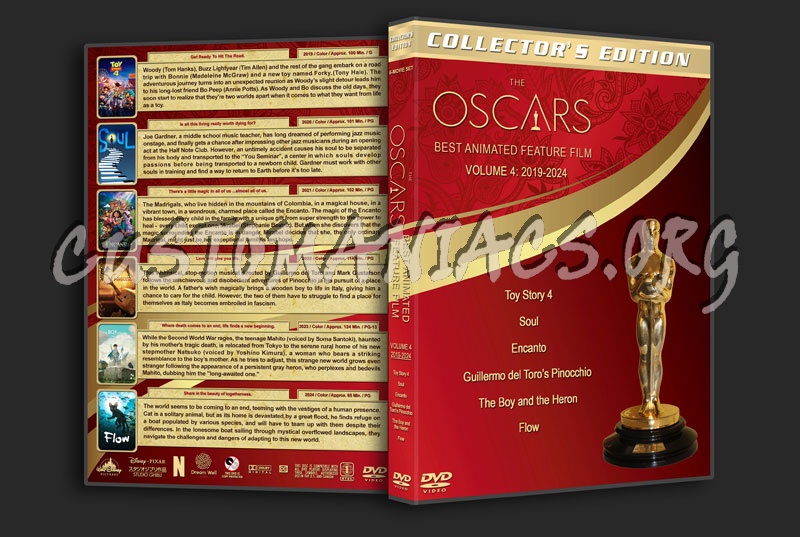 The Oscars: Best Animated Feature Film - Volume 4 (2019-2024) dvd cover