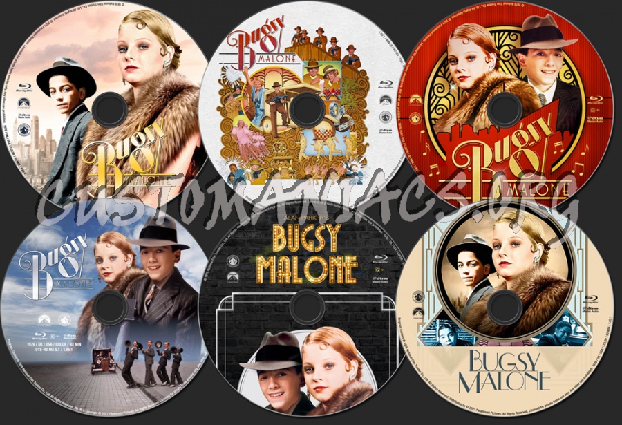 Bugsy Malone (1976) blu-ray label