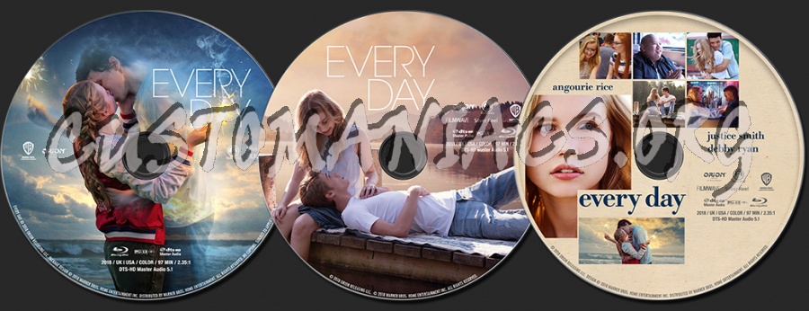 Every Day (2018) blu-ray label