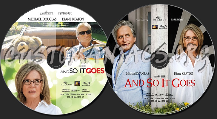 And So It Goes (2014) blu-ray label