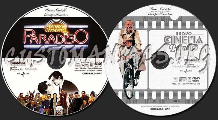 Cinema Paradiso (1988) dvd label