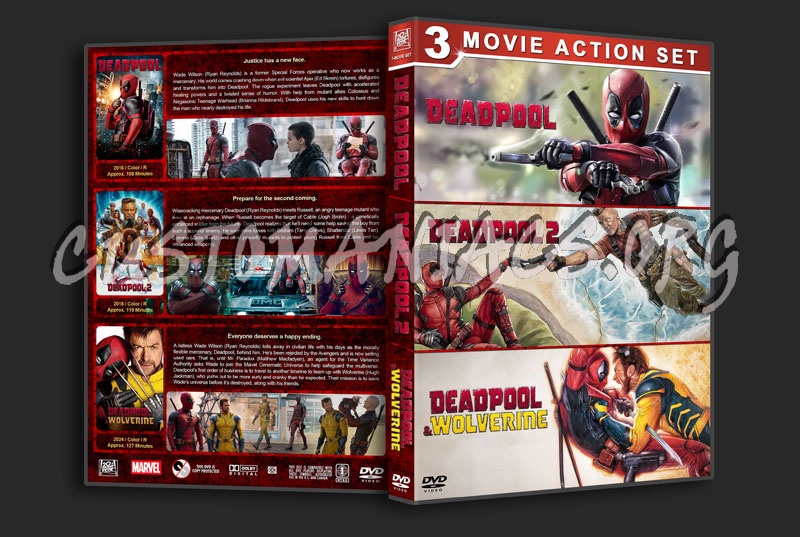 Deadpool Triple Feature dvd cover