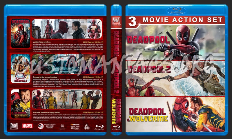 Deadpool Triple Feature blu-ray cover