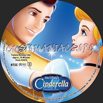 Cinderella dvd label