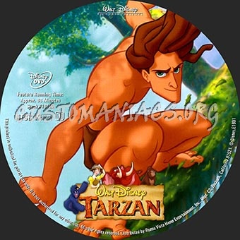 Tarzan dvd label