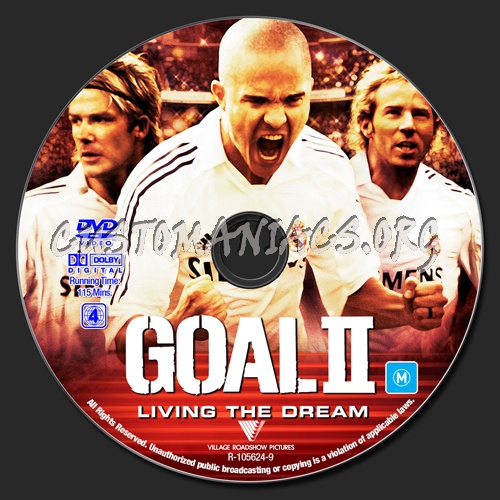 Goal 2 - Living The Dream dvd label