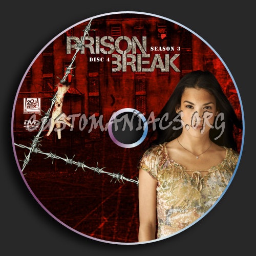 Prison Break : Season 3 : Disc 4 dvd label