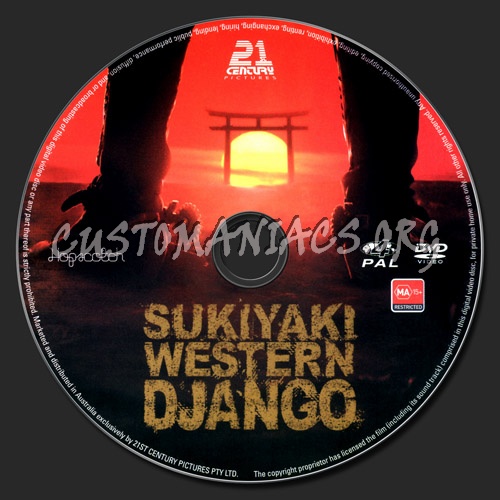 Sukiyaki Western Django dvd label