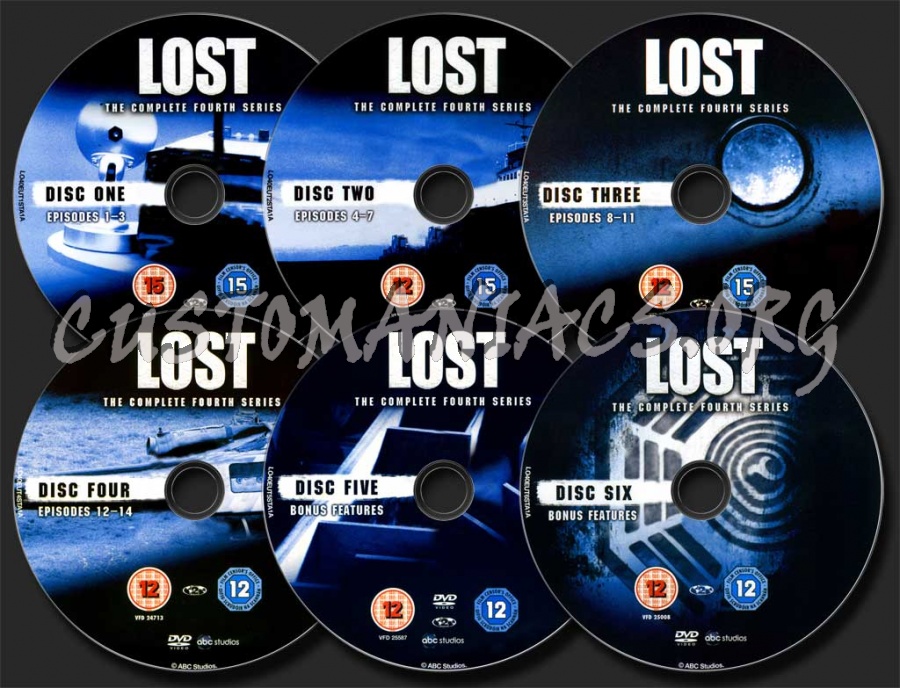 Lost Season 4 dvd label