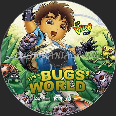 Go Diego Go It's a Bugs World dvd label