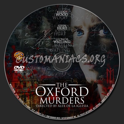 Oxford Murders dvd label