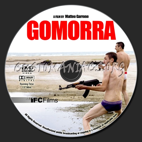 Gomorra dvd label