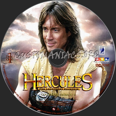 Hercules The Legendary Journeys season 6 dvd label