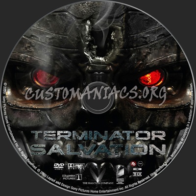 Terminator Salvation dvd label