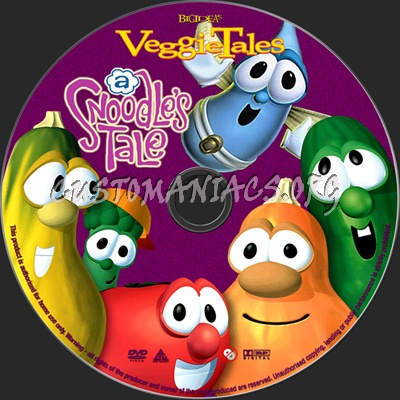 VeggieTales A Snoodles Tale dvd label