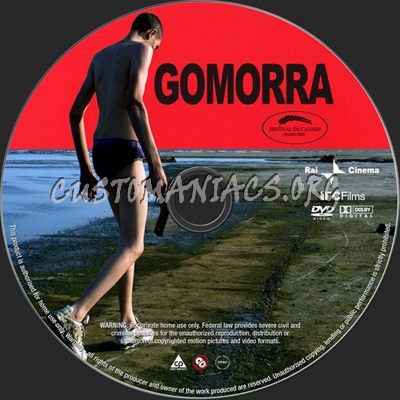 Gomorra dvd label