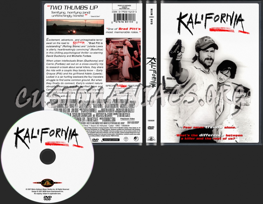 Kalifornia dvd cover