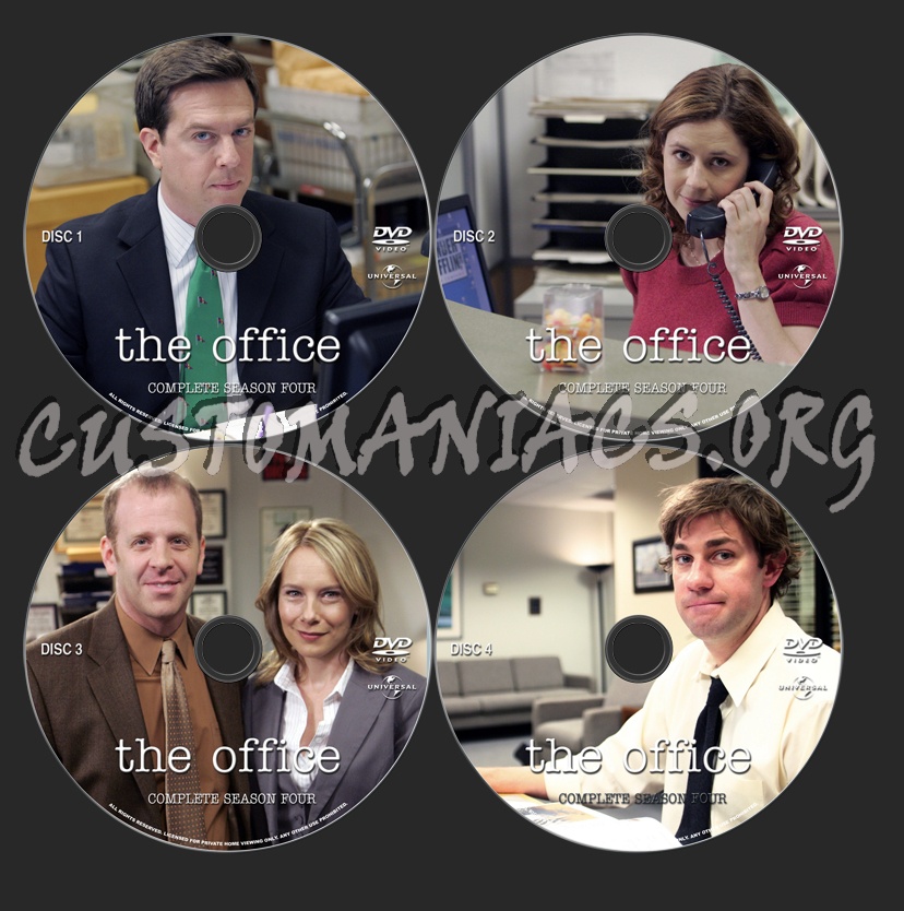 The Office Season 4 dvd label