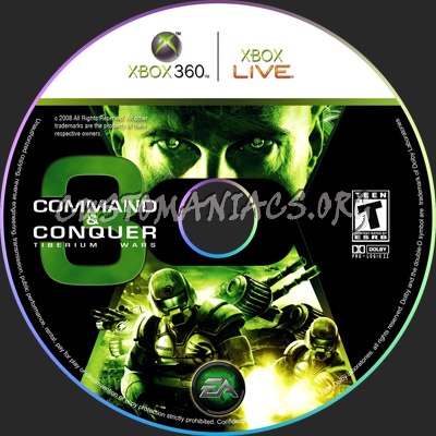 Command & Conquer 3: Tiberium Wars dvd label