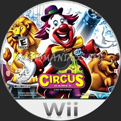 Circus Games dvd label