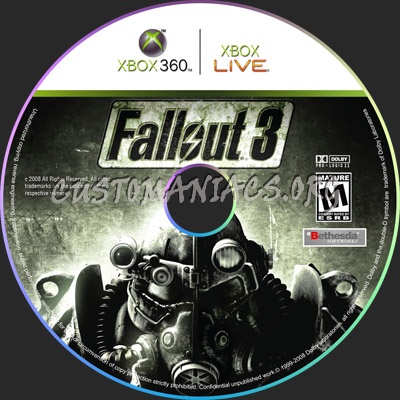 Fallout 3 dvd label