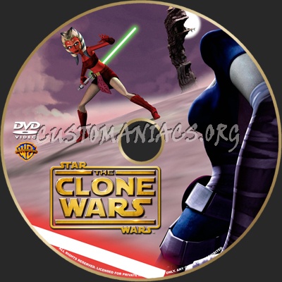 Star Wars Clone Wars dvd label