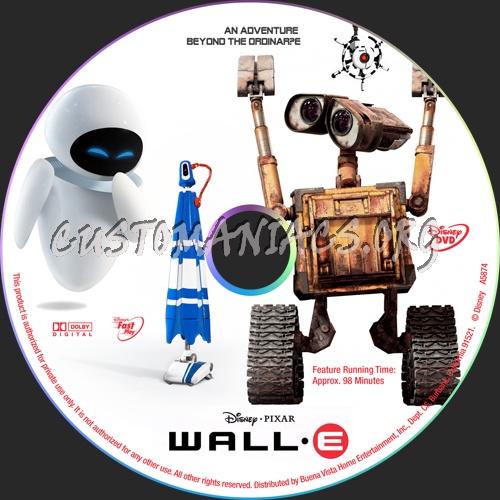 Walle dvd label