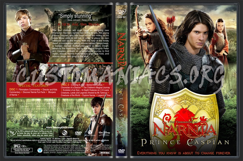 Chronicles of Narnia: Prince Caspian dvd cover