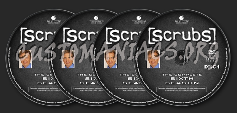 Scrubs S6 dvd label