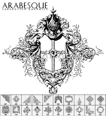 Arabesque Brushes 