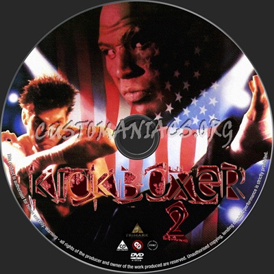 Kickboxer 2 dvd label