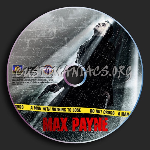 Max Payne dvd label